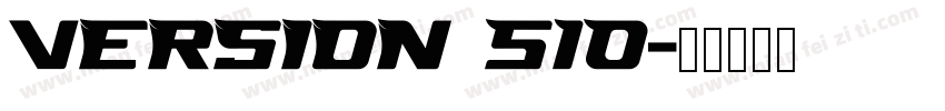 Version 510字体转换